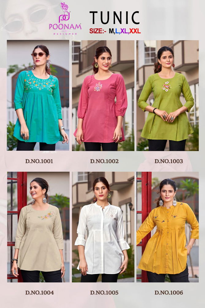 Poonam Tunic Premium Wear Ladies Top Catalog
